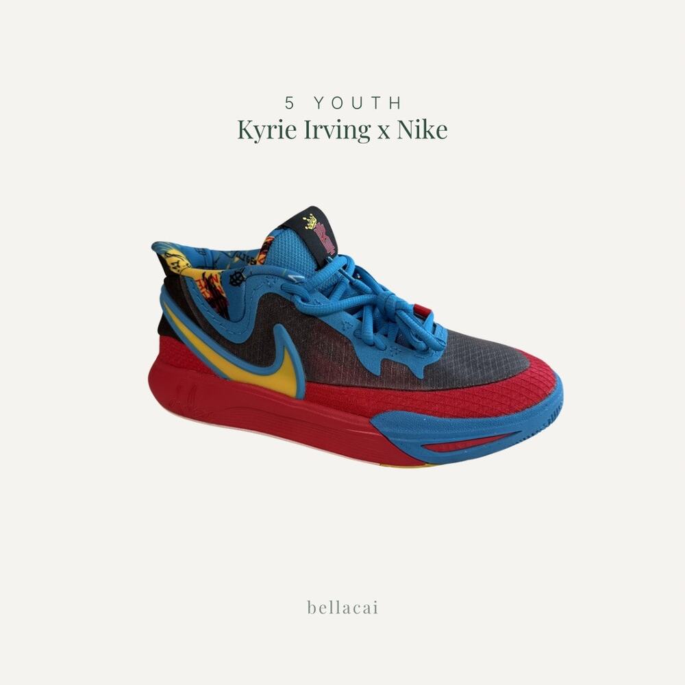 Kyrie Irving x Nike | 8 GO SE Basketball Sneakers DQ8080-012 Red Blue Size 5Y